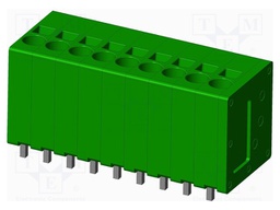 Connector: PCB terminal block; terminal; Plating: tinned; on PCBs