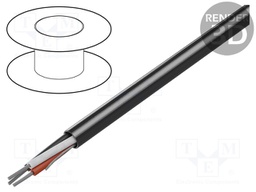 Wire; 3x20AWG; unshielded; 300V; 305m; Cu; stranded; chrome