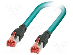 Patch cord; SF/UTP; Cat 5; RJ45 plug,both sides; stranded; Cu; 1m