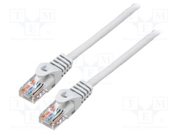Patch cord; U/UTP; 5e; stranded; CCA; PVC; grey; 5m; 26AWG; Cores: 8