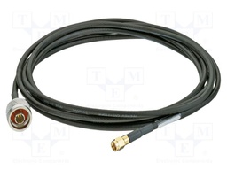 Cable; 5m; N male,RP-SMA male; PE; black; straight; -40÷85°C; 50Ω