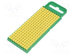 Markers for cables and wires; Label symbol: -; 0.8÷2.2mm; yellow