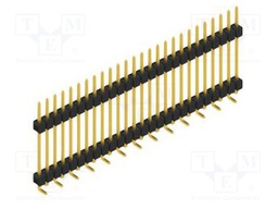 Connector: pin strips; pin header; male; PIN: 26; 2.54mm; SMT; 1x26