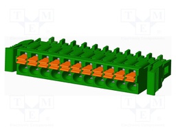 Connector: pluggable terminal block; plug; female; straight; 5.5A