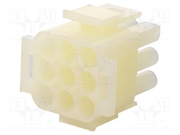 Plug; wire-wire; male/female; 6.35mm; PIN: 9; Layout: 3x3; for cable