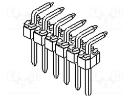 Pin header; pin strips; C-Grid III; male; PIN: 2; angled 90°; THT