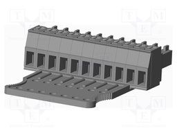 Connector: pluggable terminal block; plug; female; straight; grey