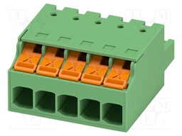 PCB connector, nominal cross section: 2.5 mm2, color: green,