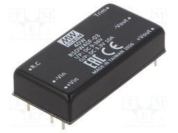 Converter: DC/DC; 40W; Uin: 9÷36V; Uout: 3.3VDC; Iout: 10A; 2"x1"