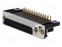 D-Sub; PIN: 25; socket; female; 14,1mm standard; Locking: screws