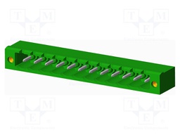 Connector: pluggable terminal block; socket; male; angled 90°