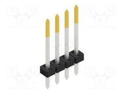 Connector: pin strips; pin header; male; PIN: 4; 2mm; THT; 1x4; 100V