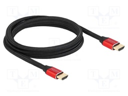 Cable; HDMI plug,both sides; textile; HDMI 2.1,Ultra High Speed