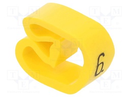 Markers for cables and wires; Label symbol: 6; 8÷16mm; PVC; PA