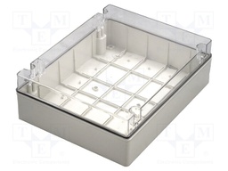 Enclosure: multipurpose; X: 308mm; Y: 388mm; Z: 128mm; SCABOX; grey