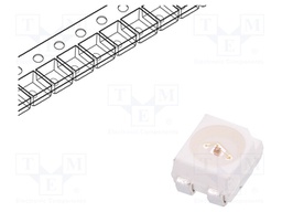 LED; SMD; 3528,PLCC4; red; 3.5x2.8x1.9mm; 120°; 2.8÷3.4V; 50mA