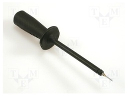 Test probe; 1kV; black; Tip diameter: 0.75mm; Socket size: 4mm