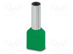 Tip: bootlace ferrule; insulated,double; copper; Bit len: 14mm