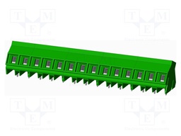 Connector: PCB terminal block; terminal; Plating: tinned; on PCBs