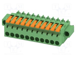 PCB connector, nominal cross section: 1.5 mm2, color: green,