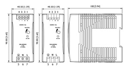 Power supply: switching; for DIN rail; 66W; 12VDC; 5.5A; 88÷264VAC