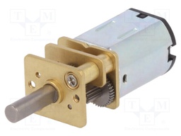 Motor: DC; with gearbox; 12VDC; 1.6A; Shaft: D spring; 2600rpm