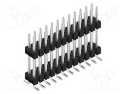 Connector: pin strips; pin header; male; PIN: 24; 2.54mm; SMT; 2x12