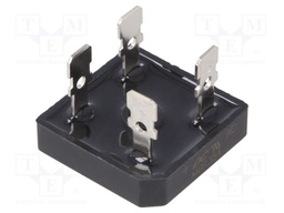 Single-phase bridge rectifier; Urmax:400V; If:35A; Ifsm:400A