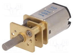 Motor: DC; with gearbox; Medium Power; 6VDC; 670mA; Shaft: D spring