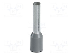 Tip: bootlace ferrule; insulated; copper; 4mm2; Bit len: 10mm; grey