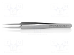 Tweezers; 110mm; for precision works; Blades: straight,narrowed