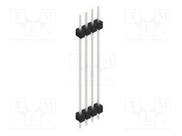 Connector: pin strips; pin header; male; PIN: 4; 2.54mm; THT; 1x4