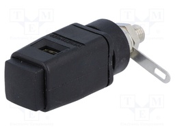 Laboratory clamp; black; 60VDC; 16A; Contacts: nickel; -25÷90°C