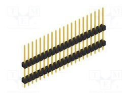 Connector: pin strips; pin header; male; PIN: 21; 2.54mm; THT; 1x21