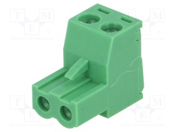 Pluggable terminal block; 5mm; ways: 2; straight; plug; female