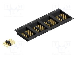Connector: pin strips; pin header; male; PIN: 12; 2.54mm; SMT; 2x6