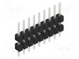 Connector: pin strips; pin header; male; PIN: 9; 2.54mm; THT; 1x9