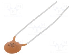 Capacitor: ceramic; 1.5nF; 100V; Y5U; ±20%; THT; 5mm