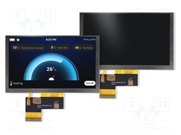 Display: TFT; 4.3"; 800x480; Illumin: LED; 95.04x53.856mm; RGB