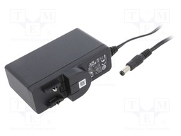 Power supply: switched-mode; voltage source; Out: 5,5/2,1; plug