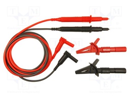 Test acces: test lead; 4mm angled banana plug-test probe; 10A