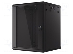 Enclosure: rack cabinet; Standard: 19"; 15U; black; Z: 600mm