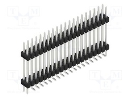 Connector: pin strips; pin header; male; PIN: 40; 2.54mm; SMT; 2x20