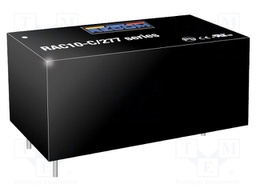 Converter: AC/DC; 10W; Uout: 15VDC; Iout: 670mA; 78%; Mounting: PCB