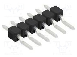 Connector: pin strips; pin header; male; PIN: 6; 2.54mm; SMT; 1x6