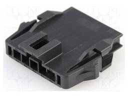 Connector: wire-wire; plug; Nano; PIN: 5; straight; crimped; black
