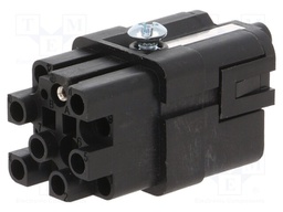 Connector: rectangular; female; EPIC H-A; PIN: 13; 12+PE; 10A; 400V