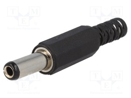 Plug; DC supply; female; 5,5/2,5mm; 5.5mm; 2.5mm; for cable; 14mm