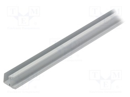 Profiles for LED modules; edge; white; L: 1m; aluminium
