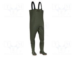 Waders; Size: 47; khaki; Mat: PVC; slip,cutting,perforation,impact